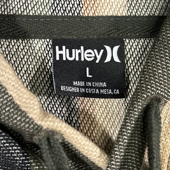 Hurley OG Drawstring Hooded Poncho Long Sleeves Kangaroo Pocket Size‎ L - Picture 8 of 15